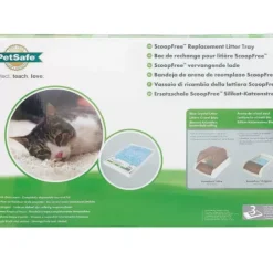 PetSafe Bac De Rechange Pour Liti Re Cristal Bleu Scoopfree (Pack De 3)< Bacs À Litière Autonettoyant
