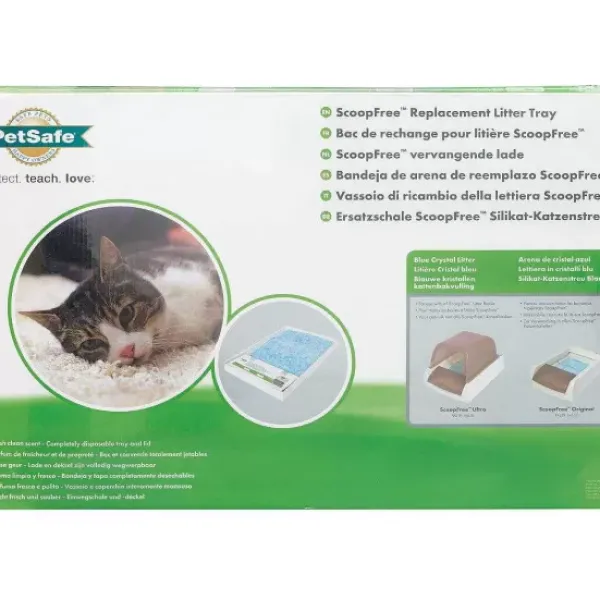 PetSafe Bac De Rechange Pour Liti Re Cristal Bleu Scoopfree (Pack De 1)< Bacs À Litière Et Formation