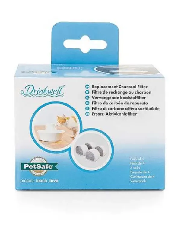 PetSafe Filtre Au Charbon De Rechange Drinkwell® Fontaines En C Ramique Pour Animaux De Compagnie (Pack De 4)< Fontaines & Distributeurs De Nourriture